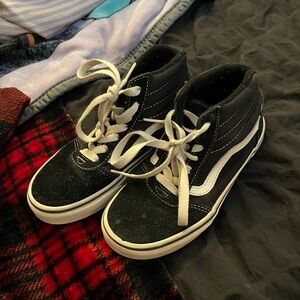 Kids Vans Black and White High-Tops